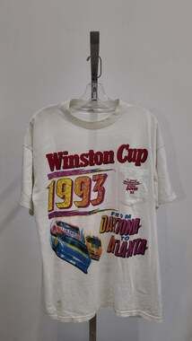 Vintage 90s NASCAR Winston Cup 1993 Tour T-Shirt - American Born (XL)